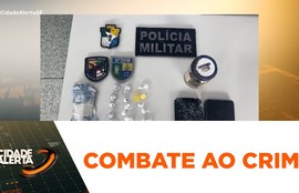 Suspeito de tráfico de drogas é preso pela polícia
