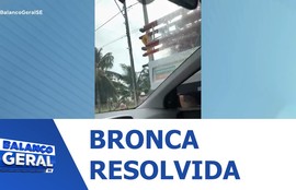 Resolução do problema em poste na Barra dos Coqueiros