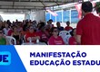 Professores da educação estadual fazem manifestação em frente à Seduc