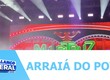 Transmissão do jogo da seleção aconteceu no Arraiá do Povo