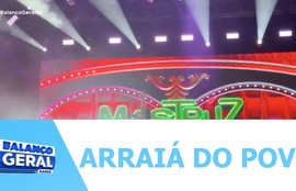 Transmissão do jogo da seleção aconteceu no Arraiá do Povo