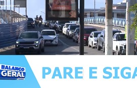 Operação ‘Pare e siga’ é retomada na ponte Godofredo Diniz