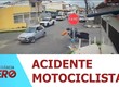 Motociclista é arremessado contra calçada em colisão no cruzamento de ruas em Aracaju