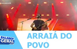 Cantor Luan Santana emociona milhares de fãs em mais uma noite de Arraiá do Povo