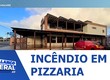Na manhã de hoje, bombeiros controlam incêndio em pizzaria na Orla de Aracaju