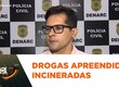 Polícia Civil incinera cerca de 1,5 toneladas de drogas apreendidas