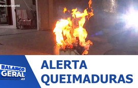 Alerta para prevenção de acidentes com fogueiras e fogos de artifício