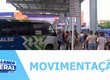 Movimentação no terminal rodoviário durante o jogo da seleção brasileira