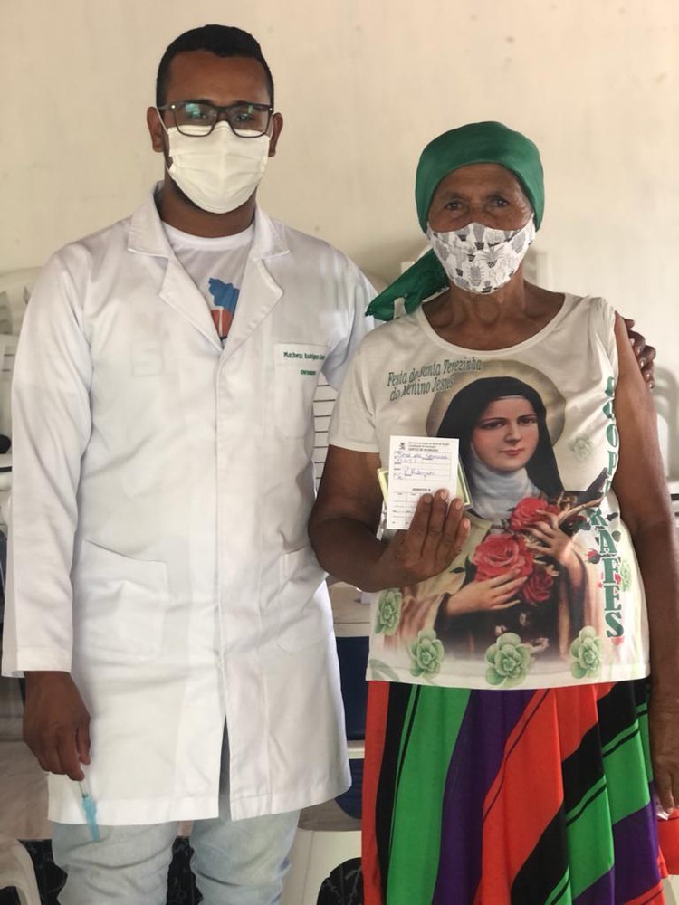 População quilombola de Sergipe começa a ser vacinada contra a Covid-19