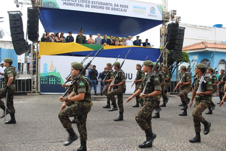 Desfile militar será realizado na Avenida Barão de Maruim em Aracaju; confira programação