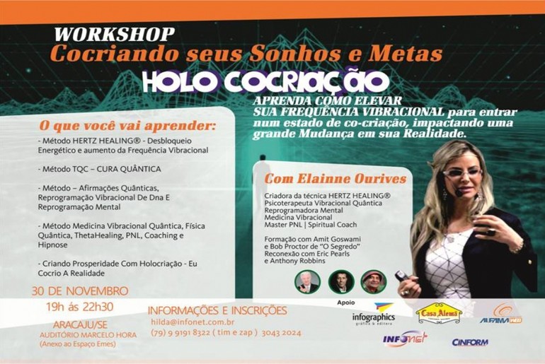 Workshop Cocriando Sonhos e Metas acontece em Aracaju