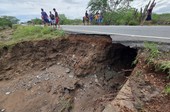 Erosão interdita totalmente trecho da SE-290 entre Tobias Barreto e Poço Verde