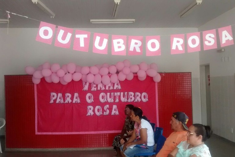 Outubro Rosa é realizado na clínica de saúde do bairro São Cristóvão