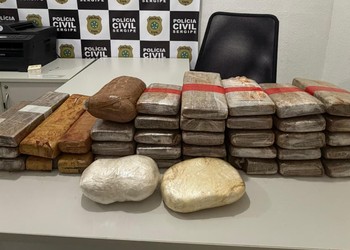 Ação policial apreende 40 kg de drogas e prende suspeito em Cristinápolis
