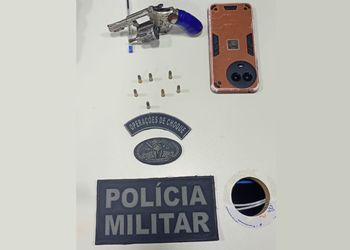 Homem suspeito de porte ilegal de arma de fogo é preso durante o Arraiá do Povo