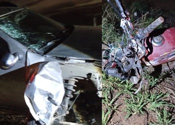 Colisão frontal deixa motociclista ferido na SE-230, em Canindé do São Francisco