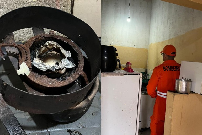 Mulher fica ferida após explosão com fogareiro em incêndio residencial em Aracaju