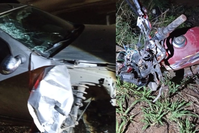 Colisão frontal deixa motociclista ferido na SE-230, em Canindé do São Francisco