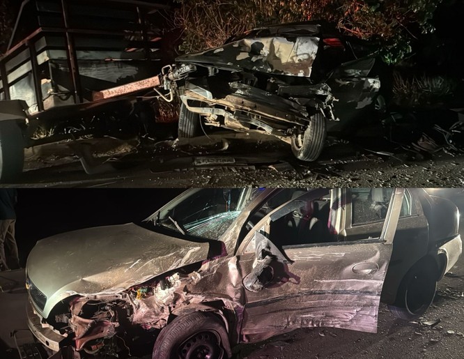 Colisão frontal deixa três pessoas feridas na rodovia SE-464, em São Cristóvão