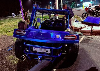 Acidente com buggy na rodovia SE-100 deixa duas pessoas feridas