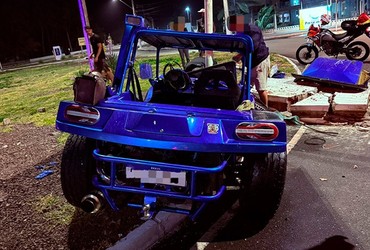 Acidente com buggy na rodovia SE-100 deixa duas pessoas feridas