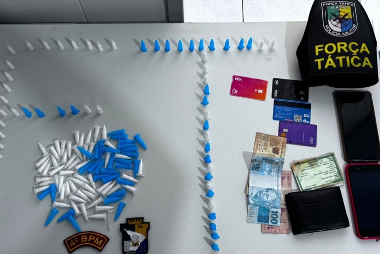 Dois homens são presos por tráfico de drogas no município sergipano de Monte Alegre