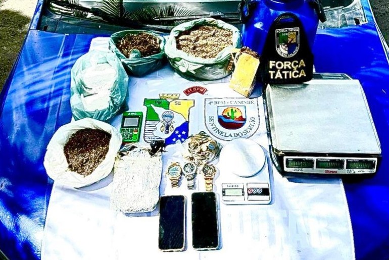 Homem suspeito de tráfico de drogas é preso em Canindé de São Francisco