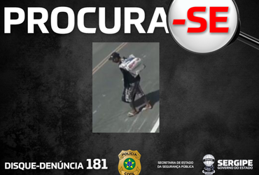 Polícia divulga imagem de suspeito de furtar residência em Socorro