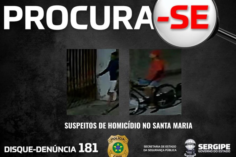 imagem dos suspeitos de homicídio registrado no bairro Santa Maria é divulgada
