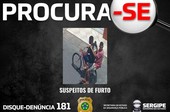 Polícia Civil divulga imagens de suspeitos de furtar celular de mulher em Socorro