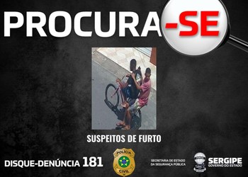 Polícia Civil divulga imagens de suspeitos de furtar celular de mulher em Socorro