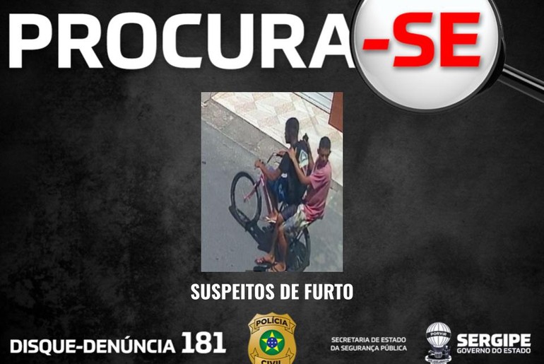 Polícia Civil divulga imagens de suspeitos de furtar celular de mulher em Socorro