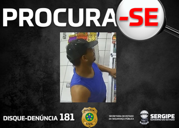 Imagem de suspeito de sequência de roubos em farmácia de Socorro é divulgada