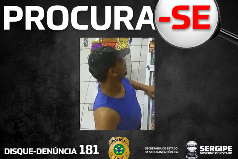 Imagem de suspeito de sequência de roubos em farmácia de Socorro é divulgada
