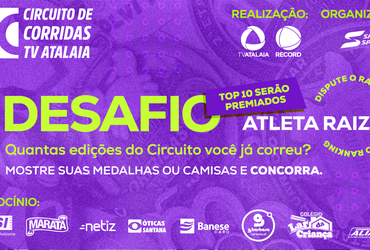 Circuito de Corridas TV Atalaia lança campanha “Atleta Raiz” para premiar atletas com maior número de participações