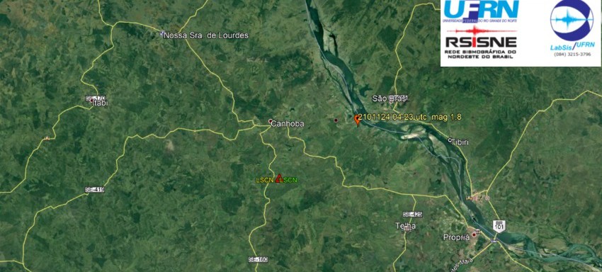 Tremor de terra é registrado em Canhoba
