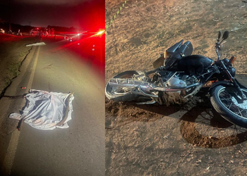 Três homens morrem após colisão entre moto e caminhão na SE-230, em Canindé de São Francisco