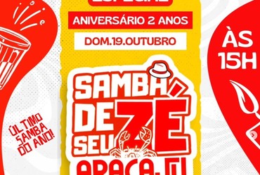 Samba de Seu Zé celebra dois anos com edição especial beneficente em Aracaju