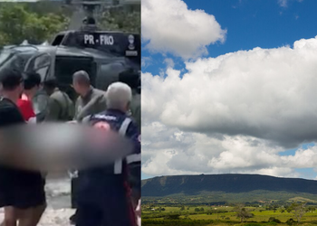 Mulher é resgatada desacordada em cachoeira da Serra de Itabaiana