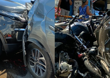 Flanelinha provoca grave acidente envolvendo 11 veículos no centro de Aracaju