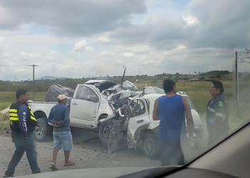 Colisão envolvendo dois veículos deixa três mortos e dois feridos na BR-235 em Itabaiana