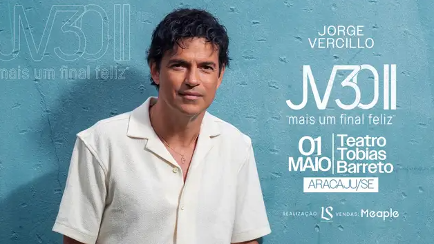 Jorge Vercillo traz turnê comemorativa de 30 anos para Aracaju