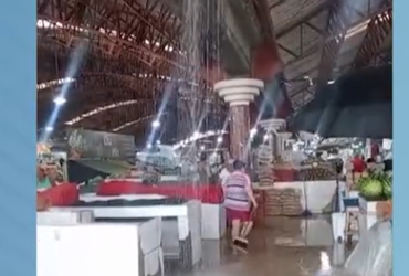 Chuva provoca infiltrações e prejuízos em Mercado Central de Aracaju