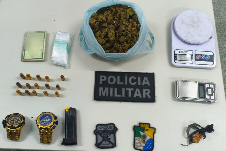 Polícia apreende drogas e munições durante ação em Nossa Senhora do Socorro