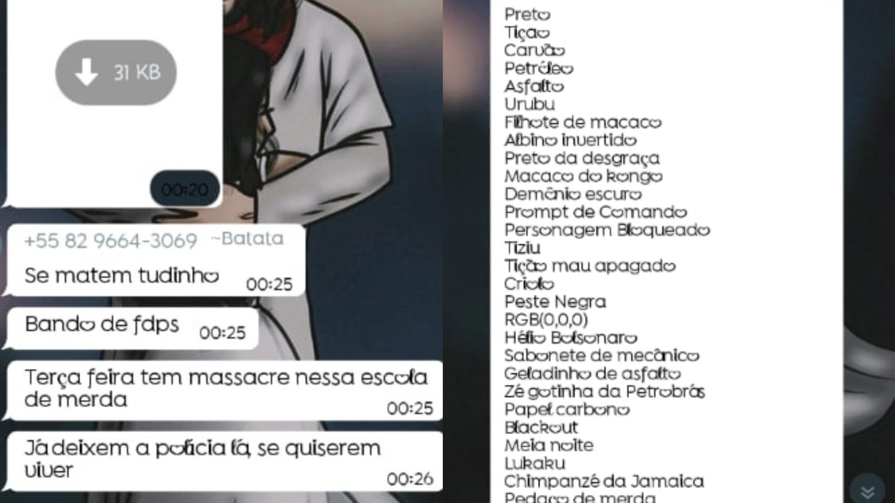 Bate-papo é alvo de invasão hacker com ameaças de massacre, injúria racial e difamação em escola estadual de Sergipe