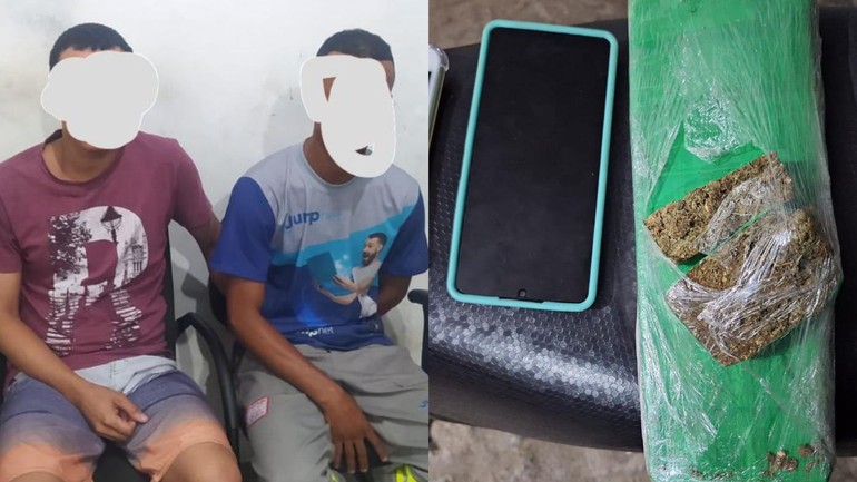 Dupla é presa com cerca de 1kg de maconha em Nossa Senhora do Socorro