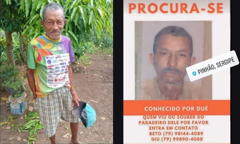 Idoso desaparecido há uma semana em Pinhão causa angústia em familiares