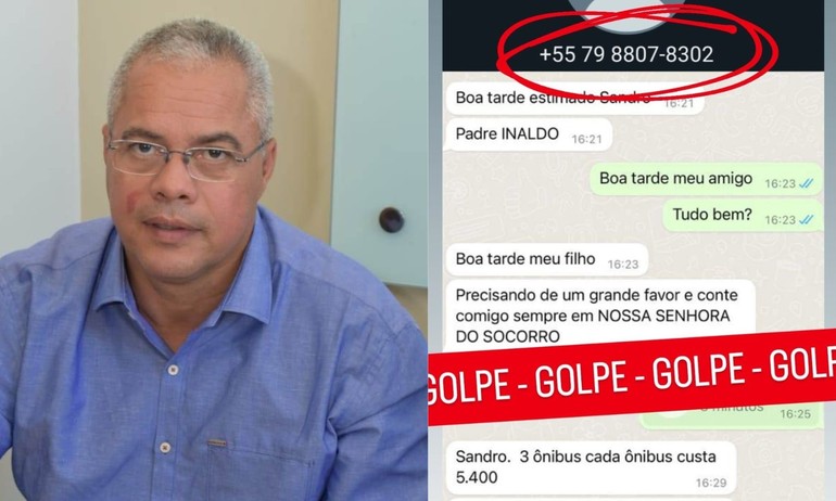 Criminosos se passam pelo Padre Inaldo para aplicar golpes em redes sociais