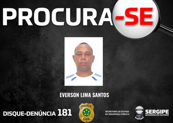 Polícia divulga imagem de suspeito de feminicídio e intensifica buscas em Aracaju