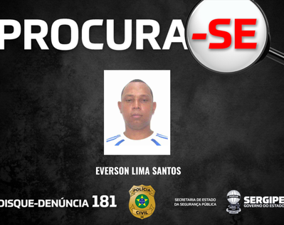 Polícia divulga imagem de suspeito de feminicídio e intensifica buscas em Aracaju